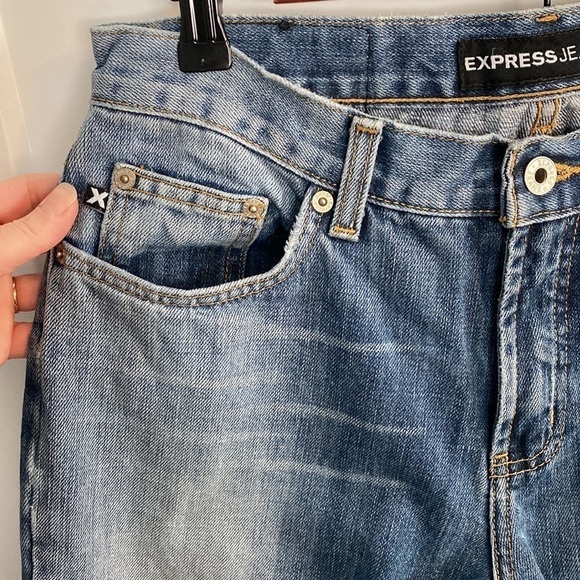 Express Low Rise Boot 100% Cotton Y2K EUC - Picture 6 of 13